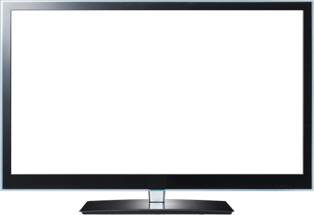 Lcd Screen Tv Png (black)