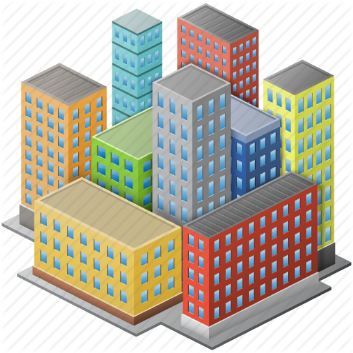 3D Building Download Png Image (black)