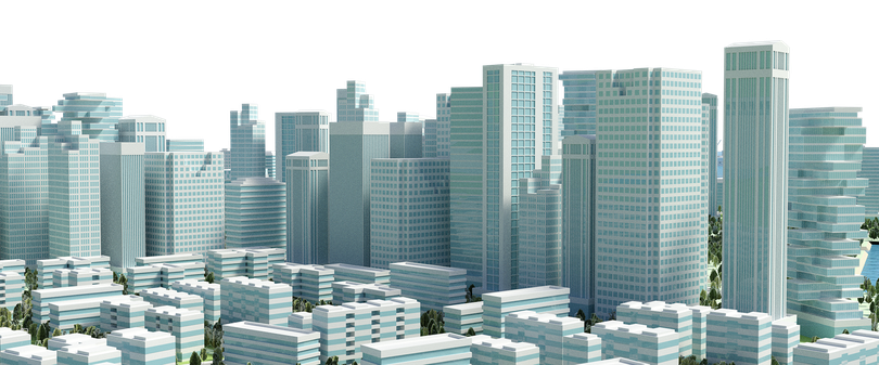 3D Building Png Transparent (black, gray, silver)