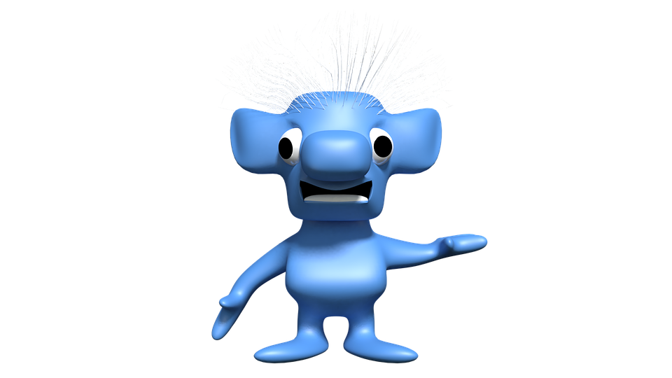 3D Cartoon Animal Png Image (white)