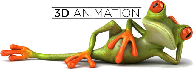 3D Cartoon Animal Png (black)