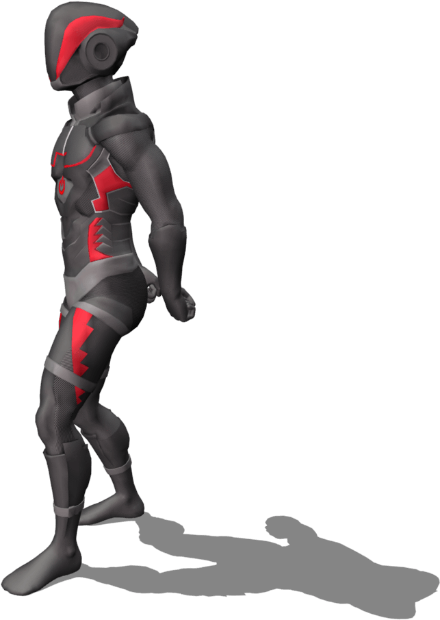 3D Character Png (black)