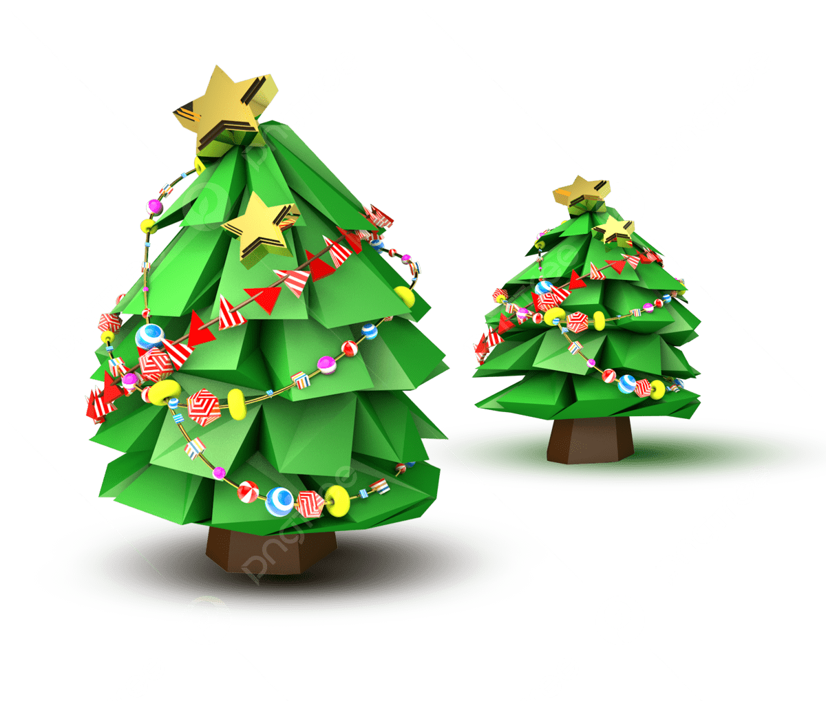 3D Christmas Tree Png Images Hd (gray)