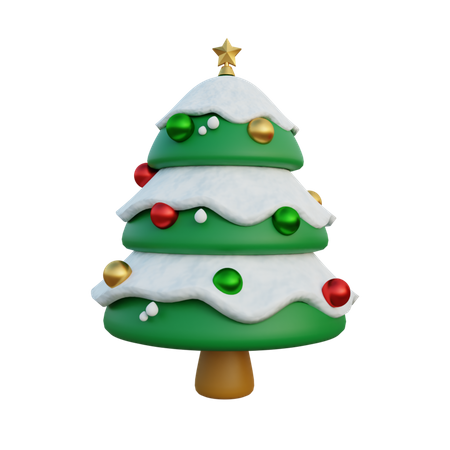 3D Christmas Tree Png Photo (black, lavender)