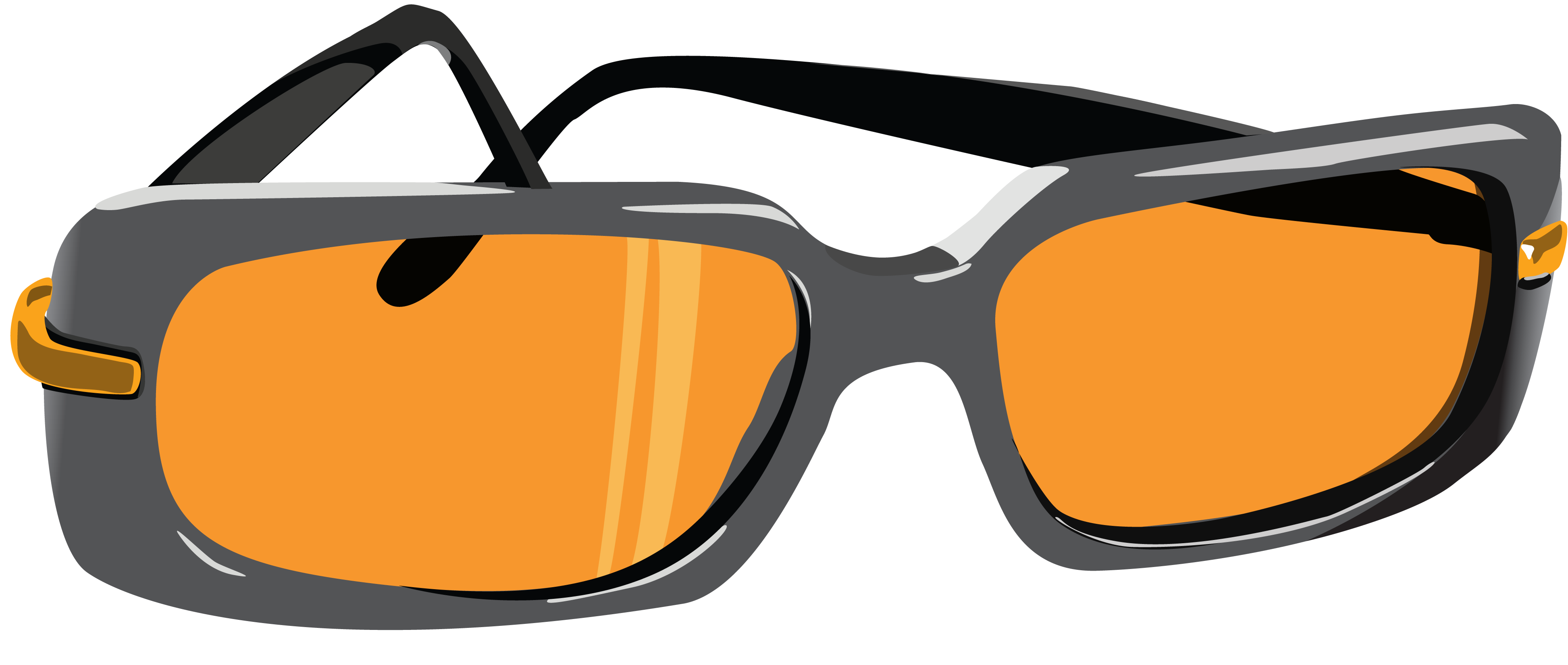 3D Film Glasses Png Isolated Photo (white, orange, black, gray)