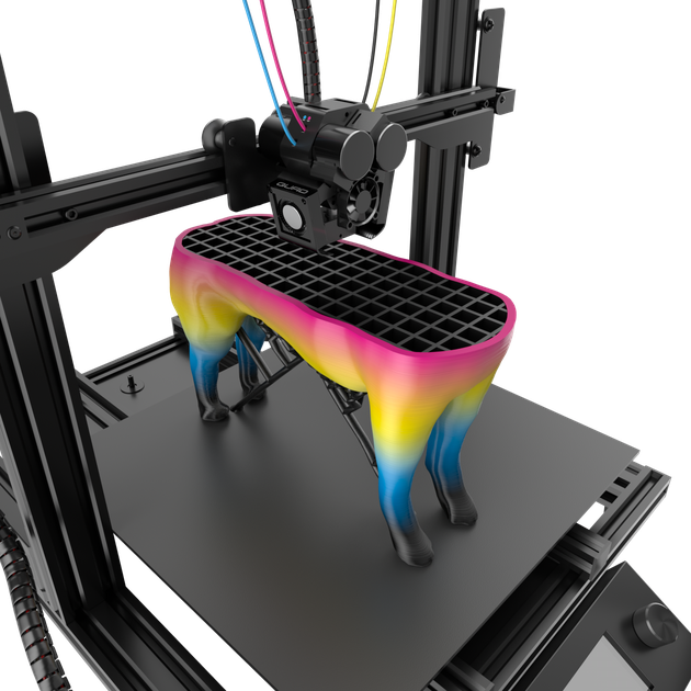 3D Printer Png File (indigo, gray, black)