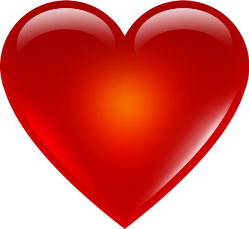 3D Red Heart Transparent Png (white, maroon, red)