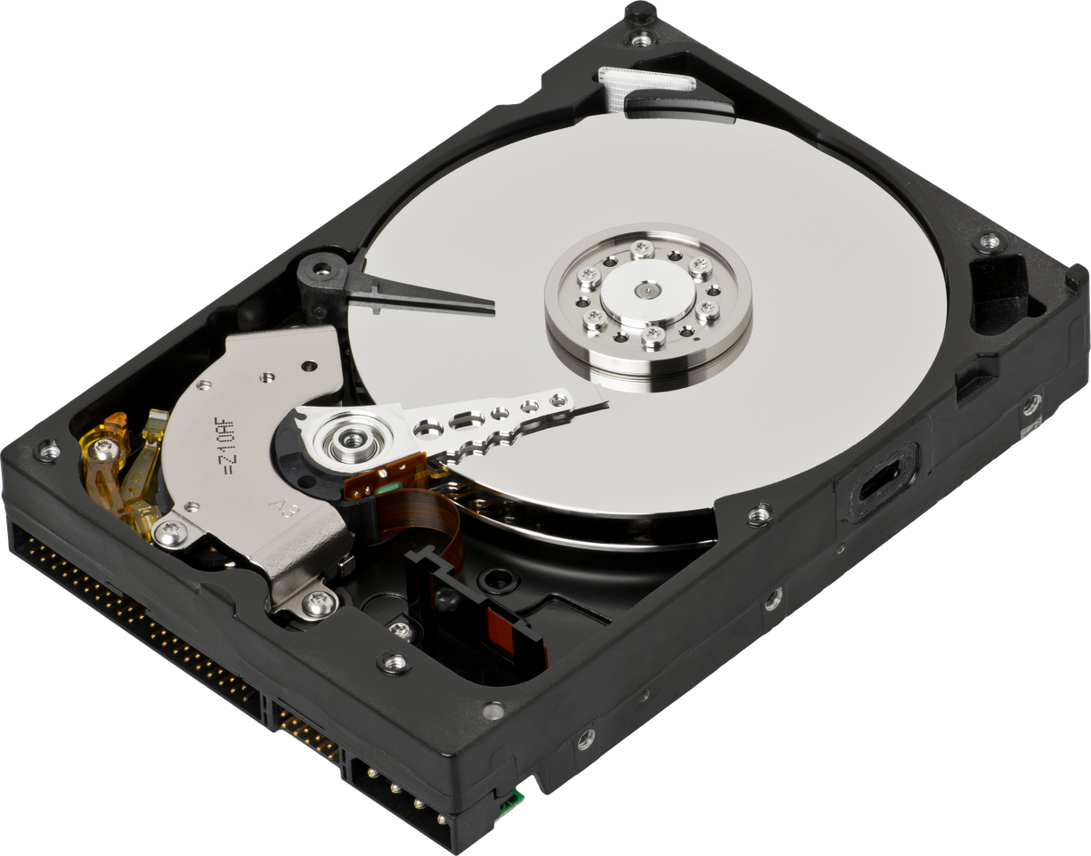 Hdd Hard Disc Png Image (indigo, black, silver)