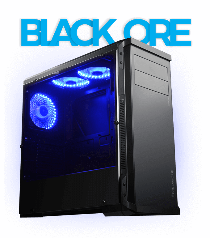 Led Cpu Cabinet Transparent Images Png (black, blue)