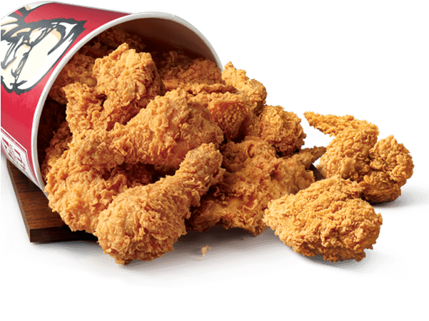 Kfc Chicken Bucket Png Image (black, white, chocolate)