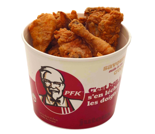 Kfc Chicken Bucket Png Transparent Image (silver, white, maroon)