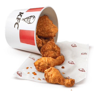 Kfc Chicken Bucket Transparent Png (black, white, beige, lavender)