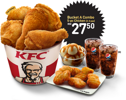 Kfc Transparent Png (white, black)