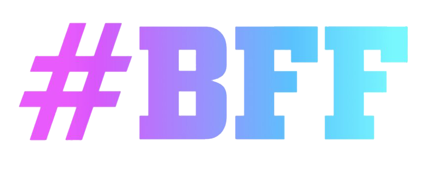 Bff Word Png Transparent Image (white, violet, mint, silver)