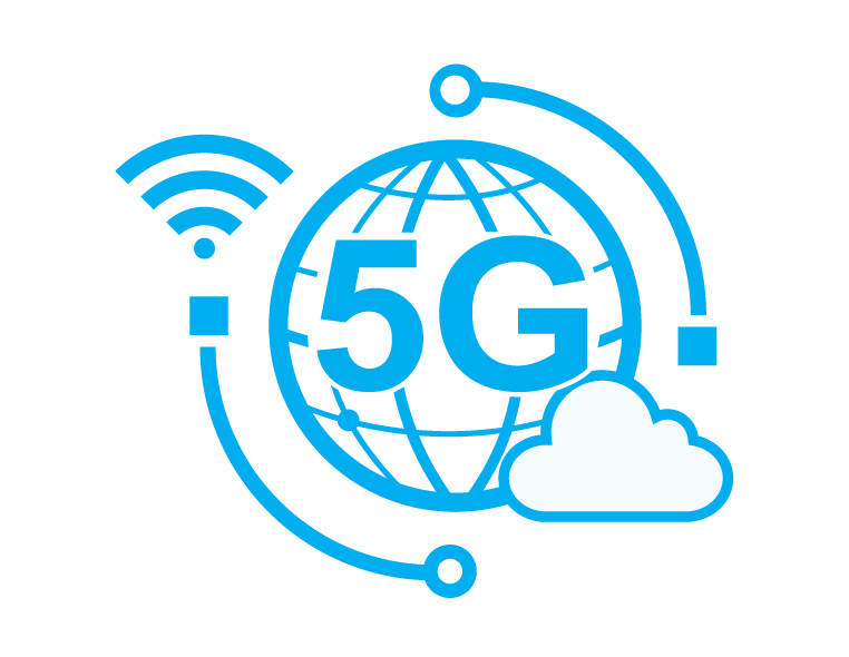 5G Png Transparent (white, lavender, greenish blue)