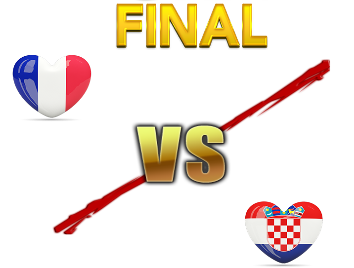 Fifa World Cup 2018 Final Match France Vs Croatia Png File (black, beige, maroon)