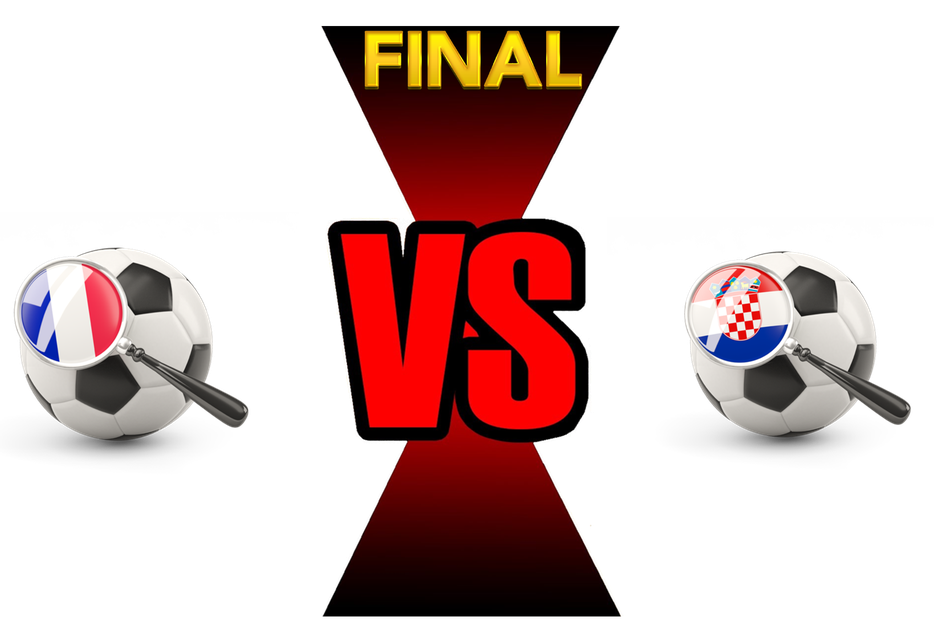 Fifa World Cup 2018 Final Match France Vs Croatia Png Image (black, maroon, red)