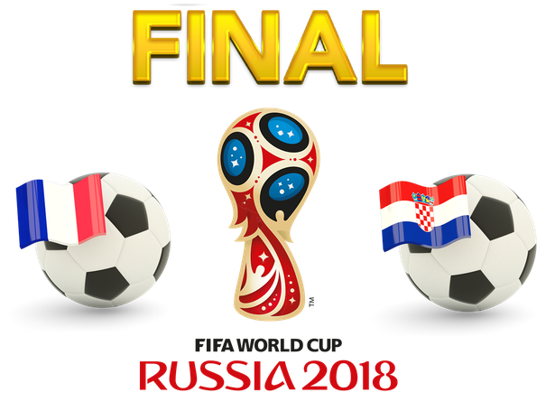 Fifa World Cup 2018 Final Match France Vs Croatia Png Photos (black, white)