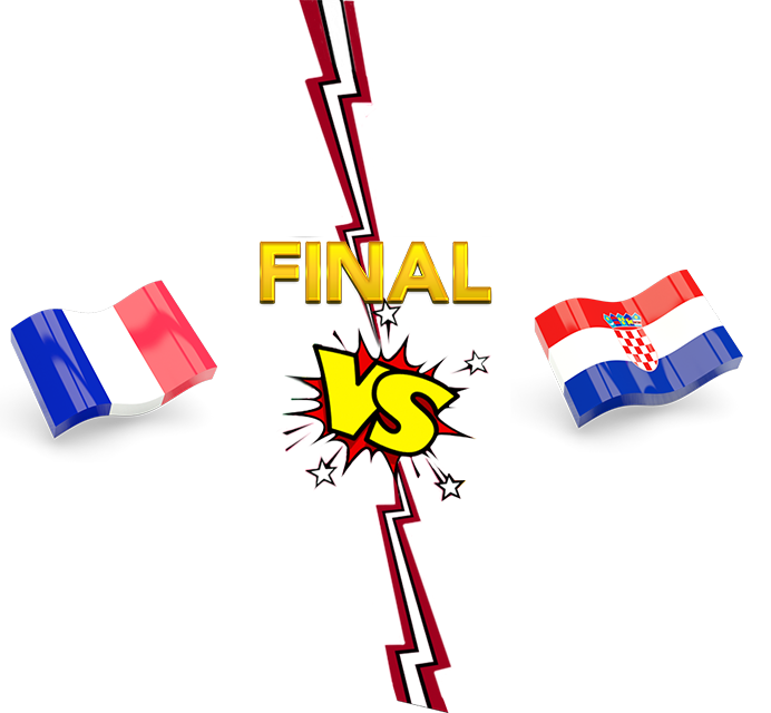 Fifa World Cup 2018 Final Match France Vs Croatia Png Transparent Image (black, white, navy, yellow)