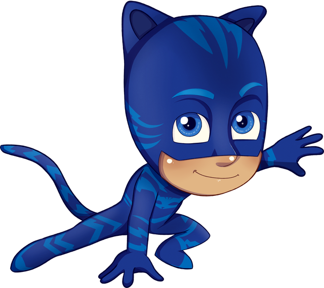 Pj Masks Png File (black, indigo, salmon, navy)