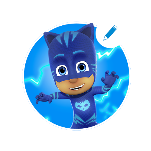 Pj Masks Png Transparent Picture (greenish blue, white, black)