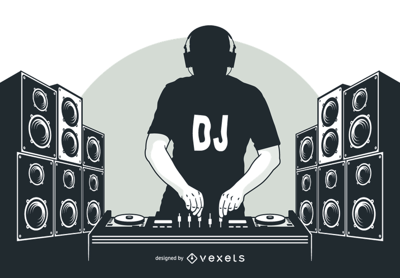 Dj Png Transparent Image (black, indigo, silver)