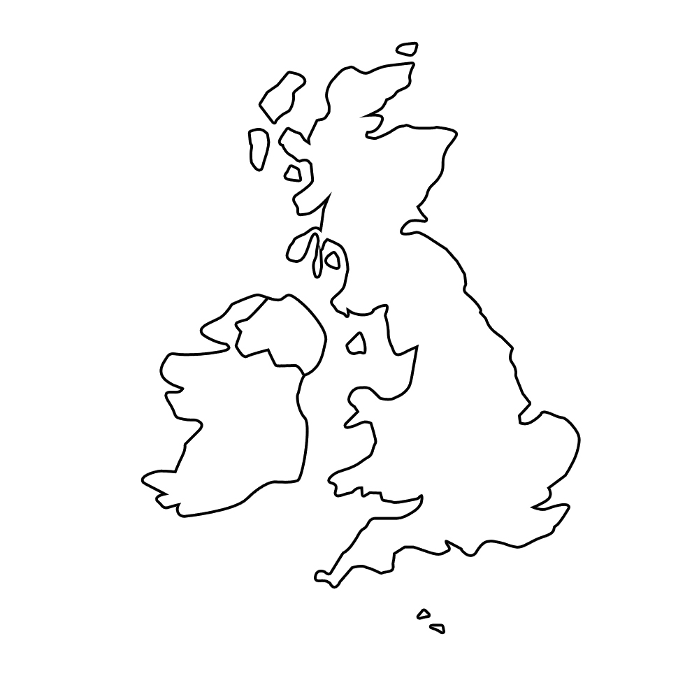 Uk Map Png Free Download (gray, lavender, white)