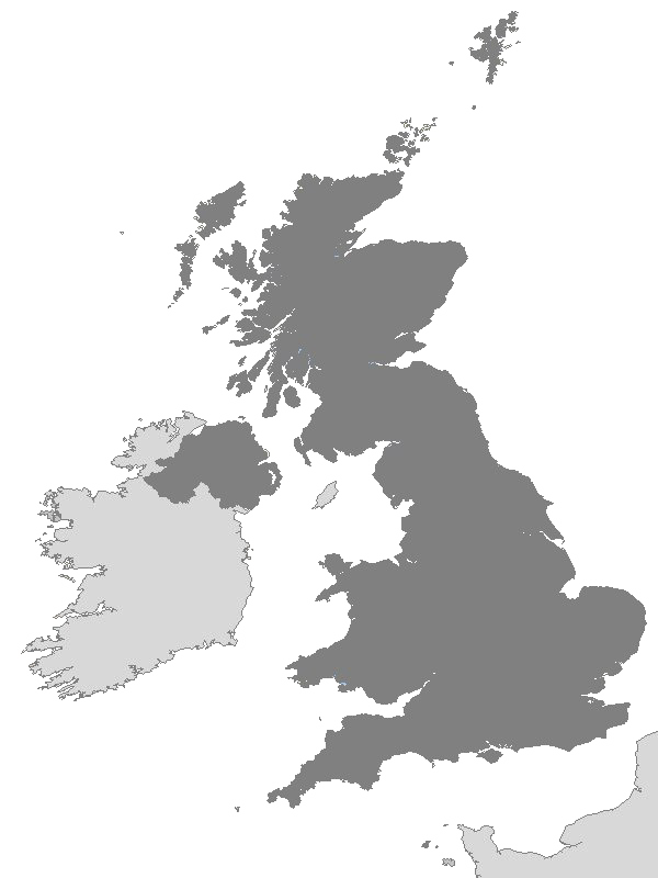 Uk Map Png Image File (gray, white, silver)