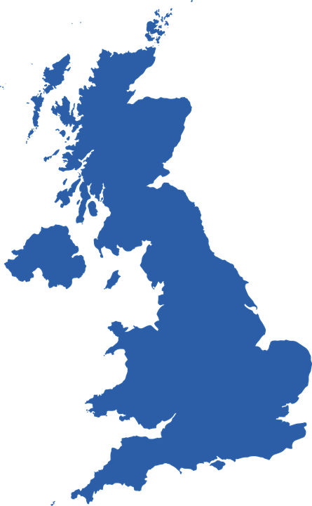 Uk Map Png Photo (black, teal)