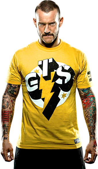 Cm Punk Transparent Png (black, salmon, white)