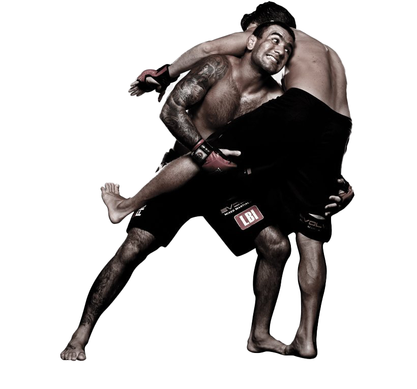 Mma Grappling Transparent Png (white, black)