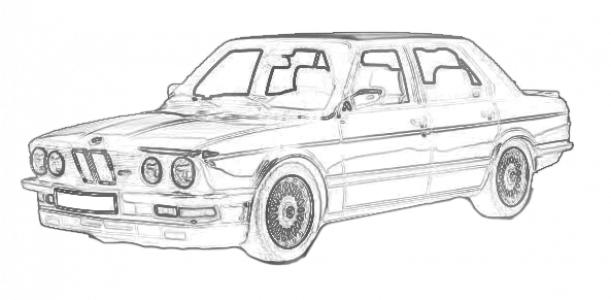 Bmw E28 Png Photo (white, lavender, black)