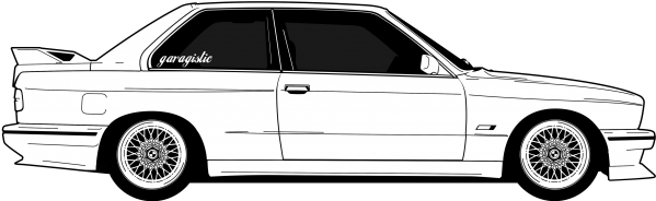 Bmw E30 M3 Png Clipart (white, lavender, black)