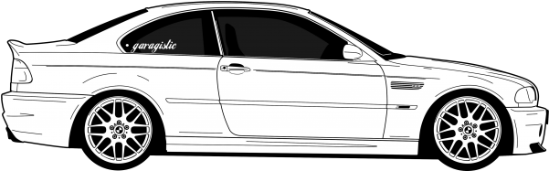 Bmw E46 Png Photo (white, lavender, black)