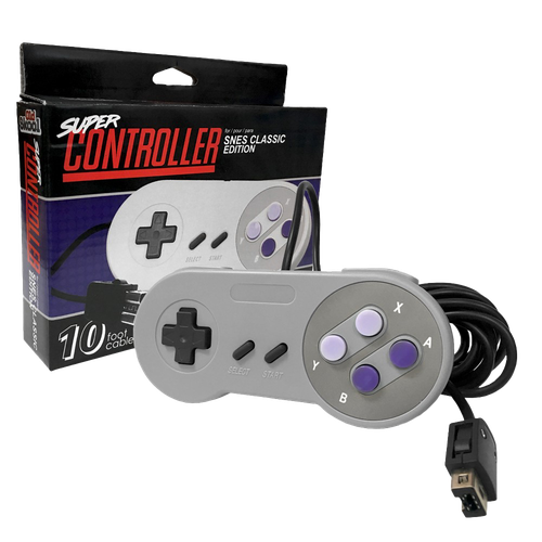 Snes Controller Png Transparent Image (black, silver, gray)