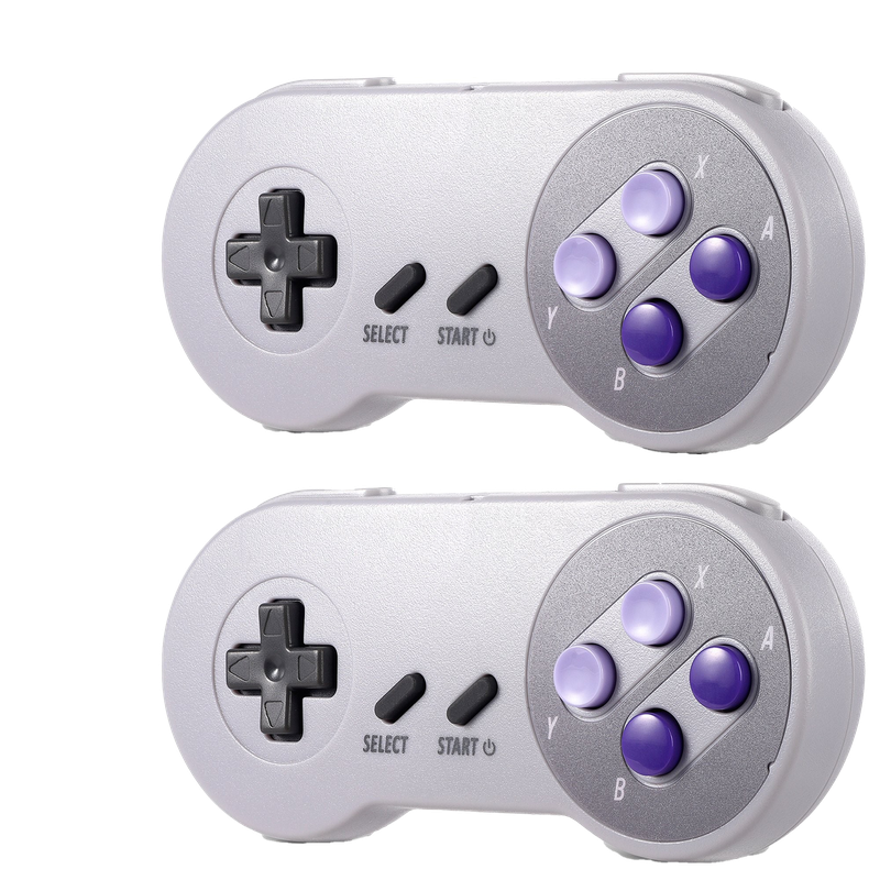 Snes Controller Transparent Image (black, silver, lavender)