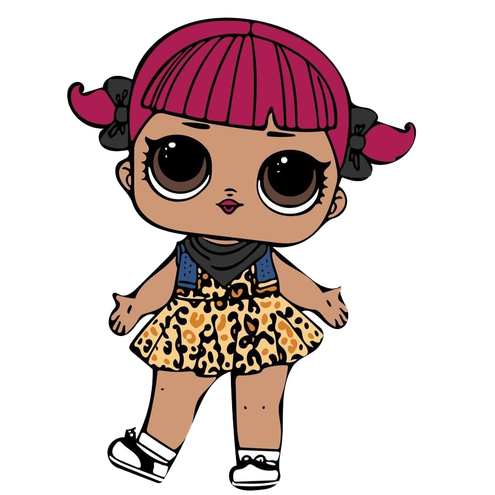 Lol Doll Png Clipart (white, purple, black, salmon)