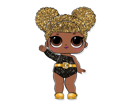 Lol Doll Transparent Png (chocolate, black)