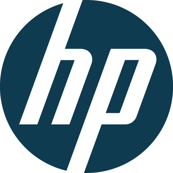 Hp Logo Png Transparent Image (white, navy)