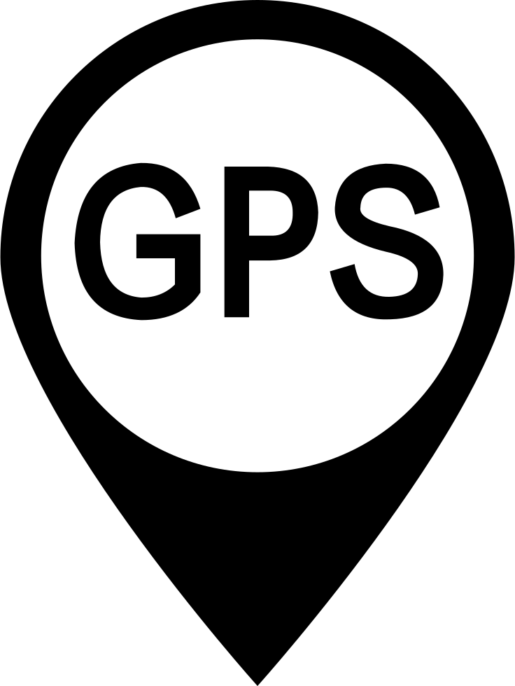 Gps Icon Png Transparent (black, gray, silver, white)