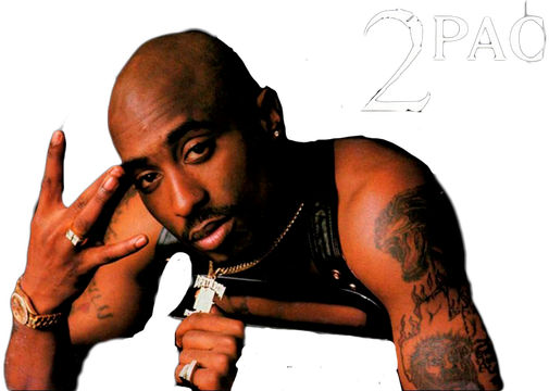 2Pac Png Clipart (white, black)