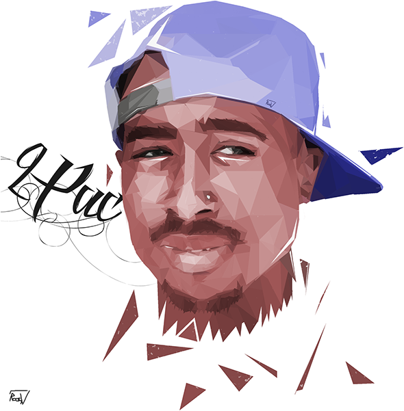 2Pac Png Image (black, silver)