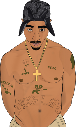 2Pac Transparent Images Png (salmon, black, chocolate)