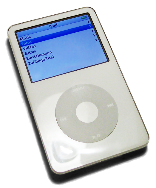 Ipod Png (silver, beige, black)