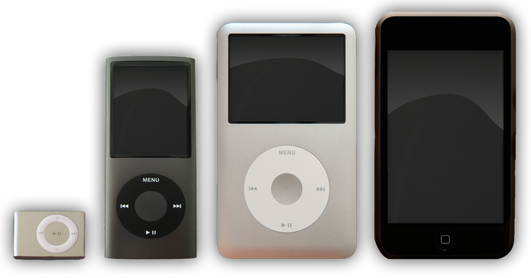 Ipod Transparent Background (black)