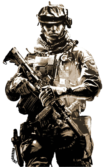 Us Army Transparent (black, white)