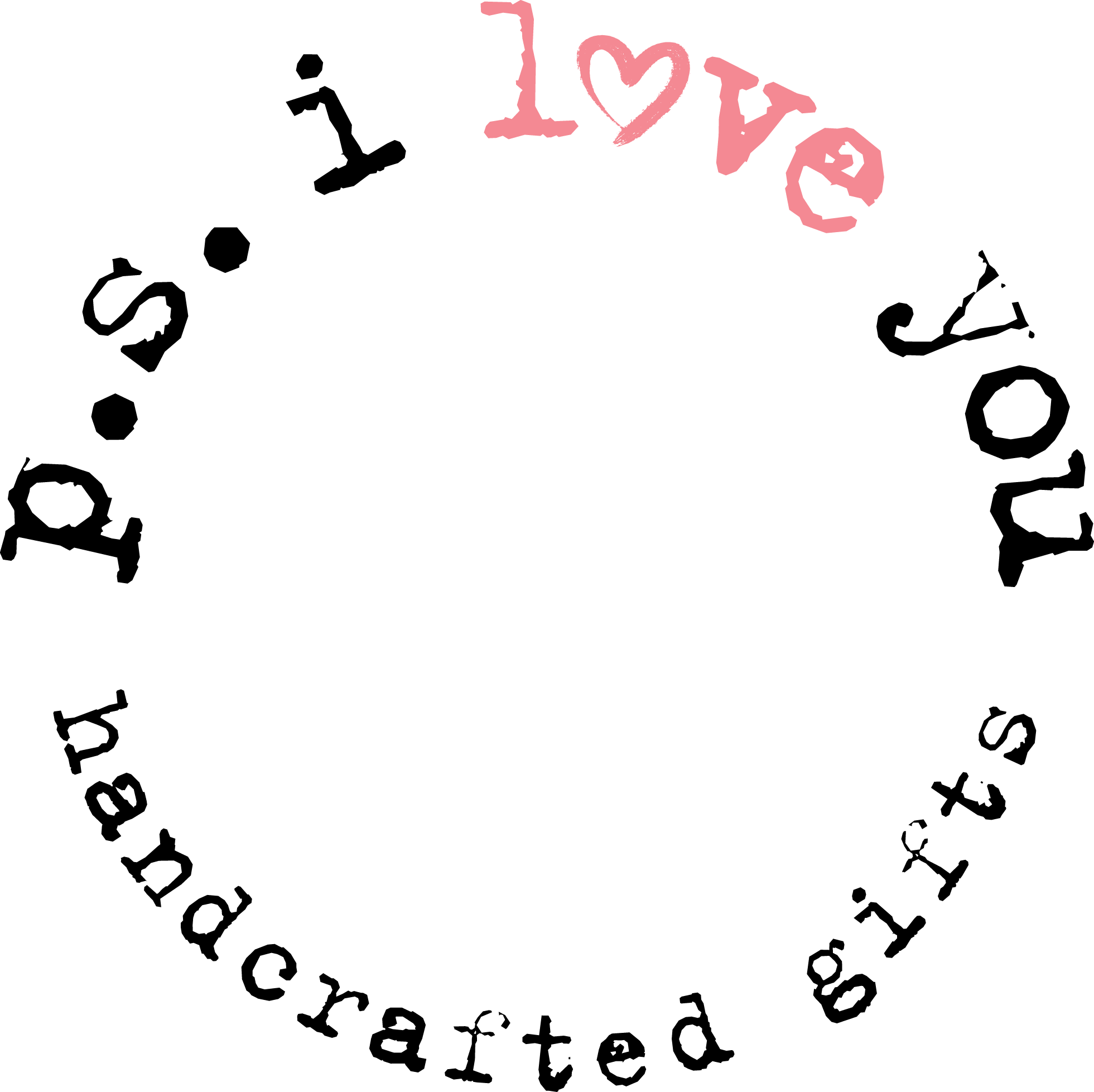 P.S. I Love You Png Clipart (white, lavender, black)