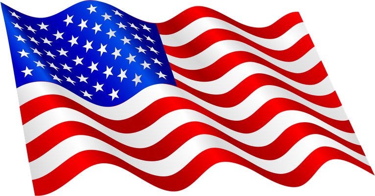 Usa Flag Transparent Background (maroon, black, red, white)