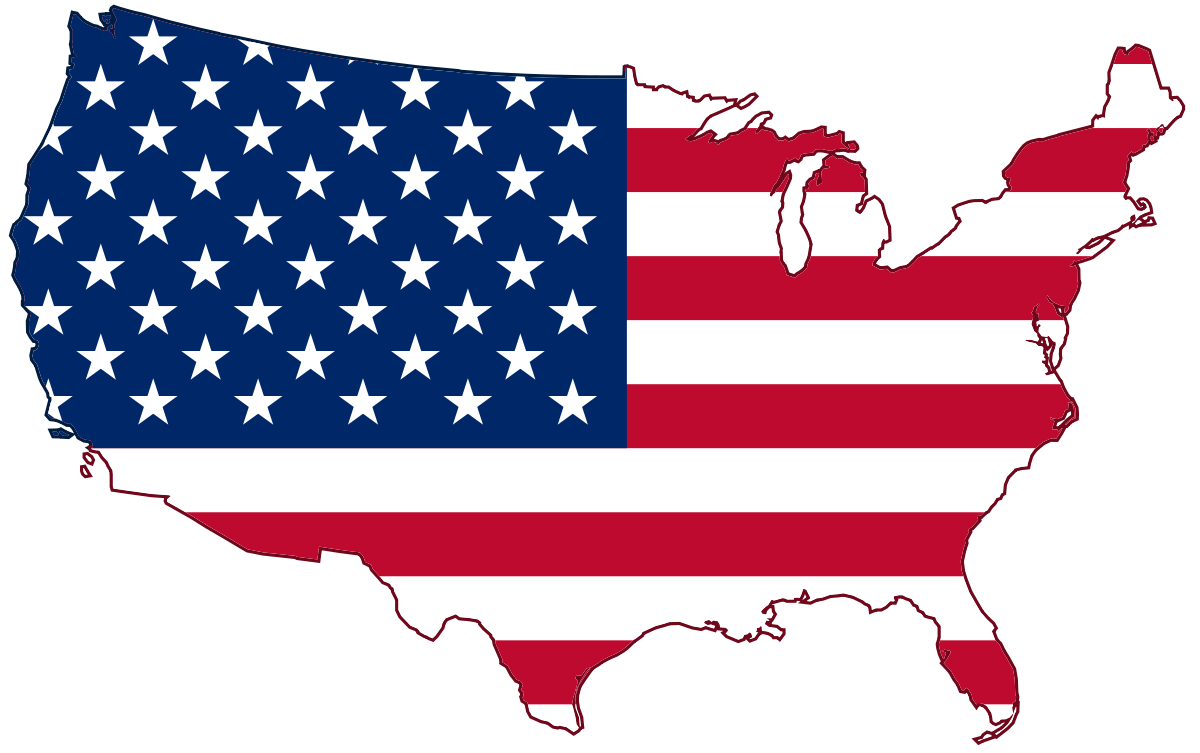 Usa Map Png Photos (navy, maroon, black, white)