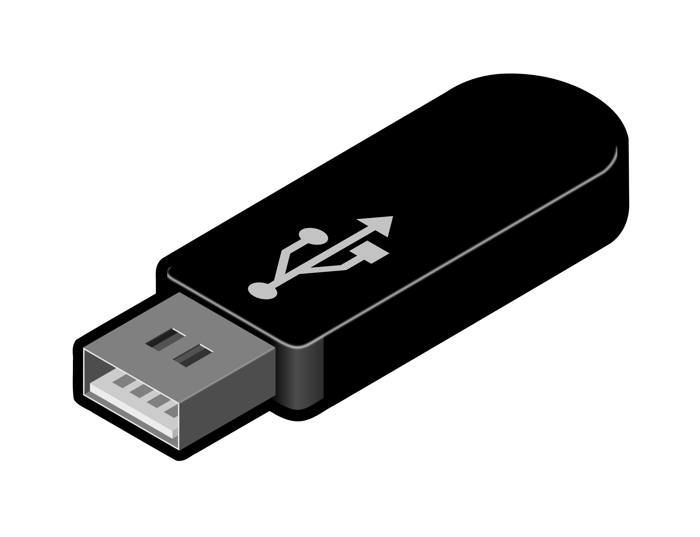 Usb Pen Drive Png Transparent (black, indigo, gray)